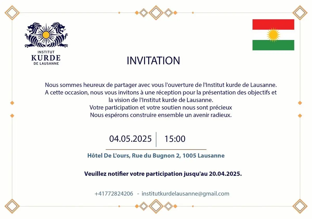 Launch Reception of the Lausanne Kurdish Institute