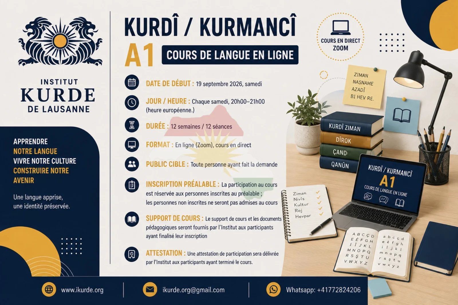Start of the Kurdish / Kurmancî (A1) Course