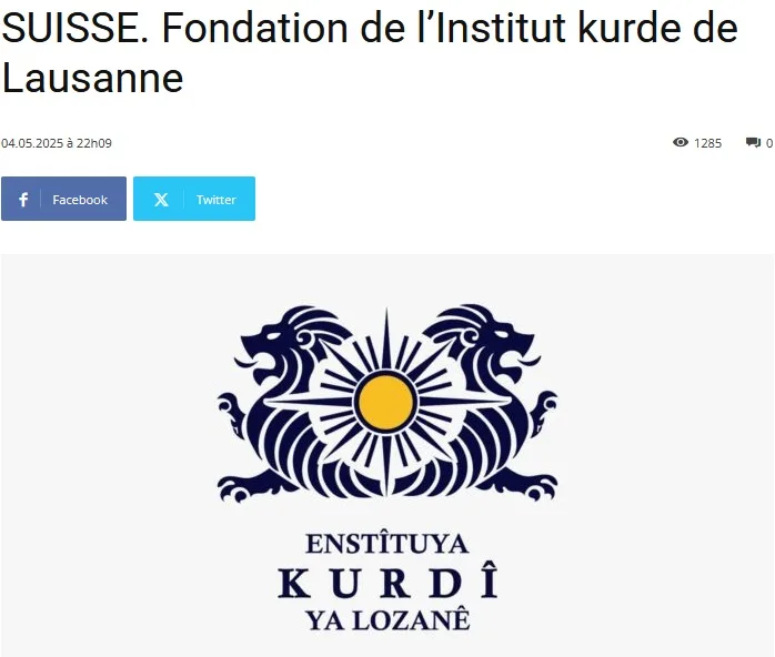 Suisse. Fondation De L’institut Kurde De Lausanne